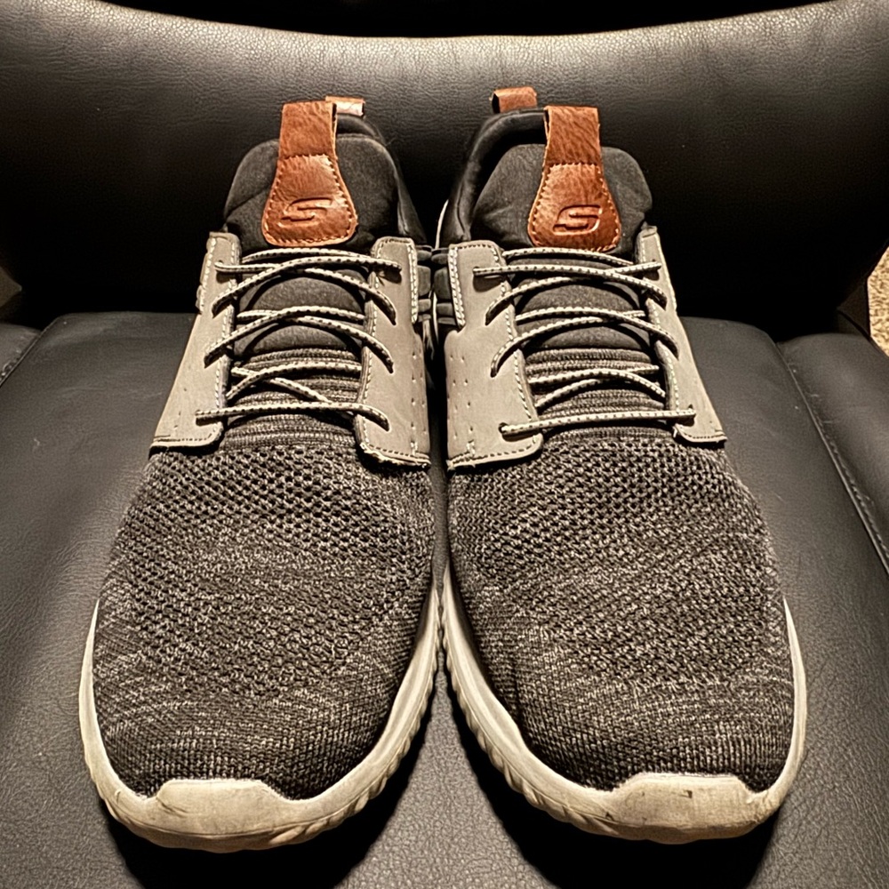 Skechers Charcoal and Light Gray Athletic Shoes